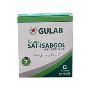 Natural Sat-Isabgol 28gsm box Gulab Natural Sat-Isabgol (7 Daily Dose Box)